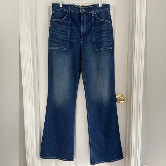 Veronica Beard Crosbie Wide Leg High Rise Astro Wash Jeans Size 32 - Picture 2 of 13